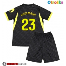 Otroške Nogometnih dresov Atletico Madrid Morten Hjulmand #23 Gostujoči 2026-27 Kratki rokavi (+ hlače)
